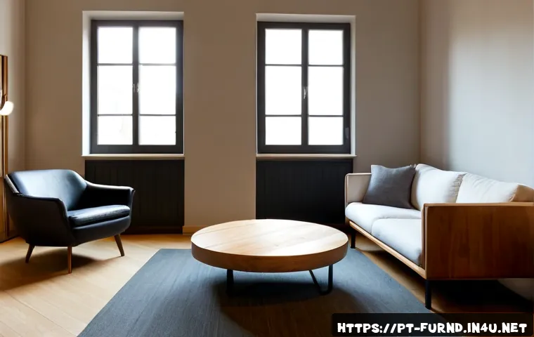 Home 17 가구디자인 인테리어 스타일별 가구 추천 - Photorealistic interior design comparison scene in a bright Lisbon apartment, a harmonious living ro...